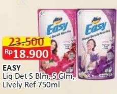 Promo Harga Attack Easy Detergent Liquid Sparkling Blooming, Sweet Glamour, Lively Energetic 750 ml - Alfamart