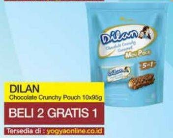 Promo Harga DILAN Chocolate Crunchy Cream per 10 pcs 9 gr - Yogya