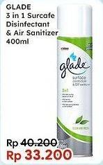 Promo Harga Glade Surface Disinfectant & Air Sanitizer 400 ml - Indomaret