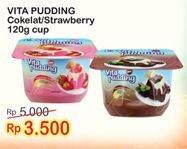 Promo Harga VITA PUDDING Pudding Coklat, Strawberry 120 gr - Indomaret