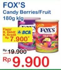 Promo Harga FOXS Crystal Candy Fruits, Berries 180 gr - Indomaret