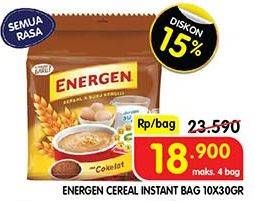 Promo Harga Energen Cereal Instant All Variants per 10 sachet 30 gr - Superindo