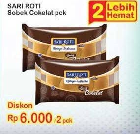 Promo Harga SARI ROTI Manis Sobek Coklat per 2 pcs - Indomaret