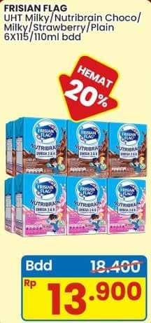 Promo Harga Frisian Flag Susu UHT Milky/Nutribrain  - Indomaret