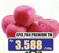 Promo Harga Apel Fuji Premium TM per 100 gr - Hari Hari