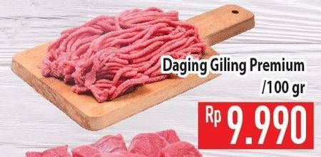 Promo Harga Daging Giling Sapi Premium per 100 gr - Hypermart