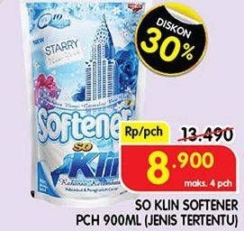 Promo Harga SO KLIN Softener 900 ml - Superindo