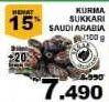Promo Harga Kurma Saudi Sukkari per 100 gr - Giant