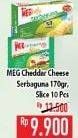 Promo Harga MEG Cheddar Cheese 170 gr - Hypermart