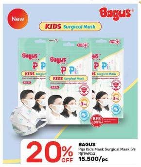Promo Harga BAGUS Surgical Mask Kids 5 pcs - Guardian
