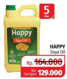 Promo Harga HAPPY Soya Oil 5 ltr - Lotte Grosir