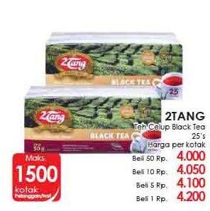 Promo Harga 2tang Teh Celup Black Tea 25 pcs - Lotte Grosir