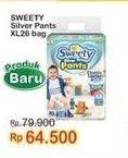 Promo Harga Sweety Silver Pants XL26 26 pcs - Indomaret