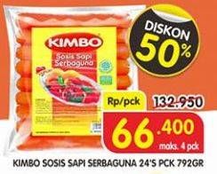 Promo Harga KIMBO Sosis Sapi Serbaguna 792 gr - Superindo