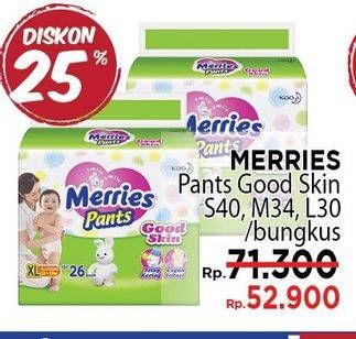 Promo Harga Merries Pants Good Skin S40, M34, L30  - LotteMart