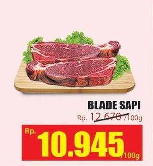 Promo Harga Daging Blade per 100 gr - Hari Hari