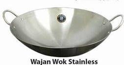Promo Harga GOLDEN FLYING FISH Wajan Wok Stainless Steel 42 Cm  - Hari Hari