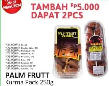 Promo Harga Palm Fruit Kurma 250 gr - Alfamidi