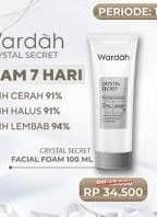 Promo Harga Wardah Crystal Secret Foaming Cleanser 100 ml - Alfamart