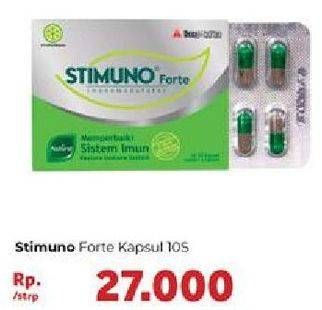 Promo Harga STIMUNO Forte Restores Immune System Capsule 10 pcs - Carrefour
