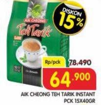 Promo Harga Aik Cheong Instant Drink Teh Tarik 15 pcs - Superindo