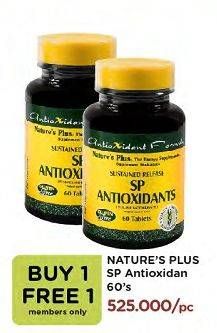 Promo Harga NATURES PLUS SP Antioxidant All Variants 60 pcs - Watsons