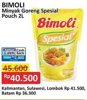 Promo Harga Bimoli Minyak Goreng Spesial 2000 ml - Alfamart