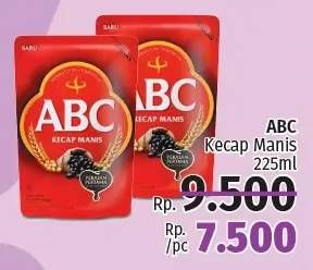 Promo Harga ABC Kecap Manis 225 ml - LotteMart