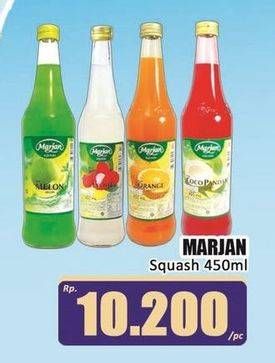 Promo Harga Marjan Syrup Squash All Variants 450 ml - Hari Hari