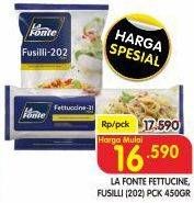 Promo Harga LA FONTE Fettucine, Fusilli (202) Pck 450gr  - Superindo