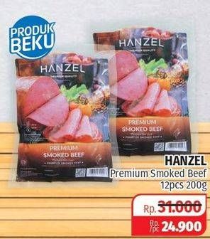Promo Harga HANZEL Smoked Beef Premium 200 gr - Lotte Grosir