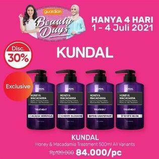 Promo Harga KUNDAL Honey & Macadamia Hydro-Intensive Protein Premium Hair Treatment All Variants 500 ml - Guardian