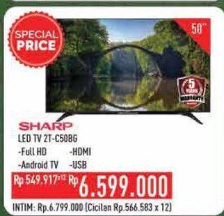 Promo Harga SHARP 2T-C50BG | LED TV 50"  - Hypermart