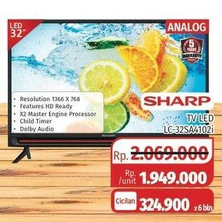 Promo Harga SHARP LC-32SA4102i | LED TV  - Lotte Grosir