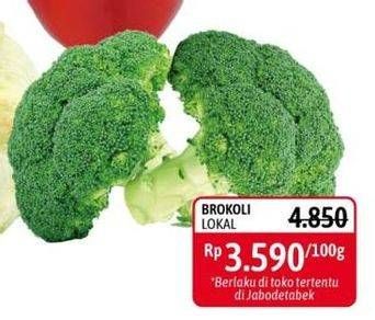 Promo Harga Brokoli Lokal per 100 gr - Alfamidi