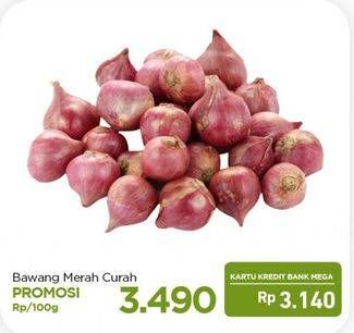 Promo Harga Bawang Merah Curah per 100 gr - Carrefour