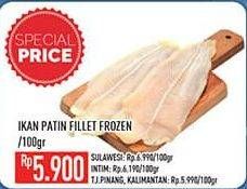 Promo Harga Patin Fillet Frozen per 100 gr - Hypermart