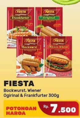 Promo Harga FIESTA Sausage Bockwurst, Original, Frankfurter 300 gr - Yogya