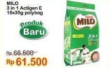 Promo Harga Milo ActivGo 3in1 per 18 sachet 35 gr - Indomaret