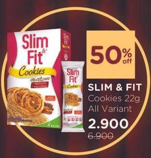 Promo Harga SLIM & FIT Cookies All Variants 22 gr - Watsons