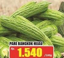 Promo Harga Pare Bangkok Hijau per 100 gr - Hari Hari