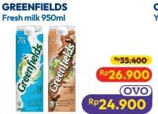 Promo Harga Greenfields Fresh Milk 950 ml - Hypermart