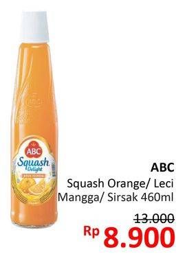Promo Harga ABC Syrup Squash Delight Jeruk Florida, Leci, Mangga, Sirsak 460 ml - Alfamidi