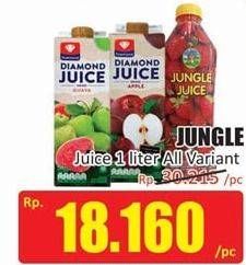 Promo Harga DIAMOND Jungle Juice All Variants 1 ltr - Hari Hari