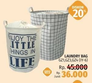Promo Harga L-LIVING Laundry Bag  - LotteMart