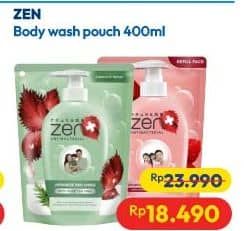 Promo Harga ZEN Anti Bacterial Body Wash 400 ml - Hypermart