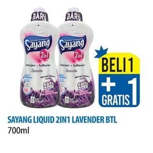 Promo Harga Sayang Liquid Detergent Lavender 700 ml - Hypermart