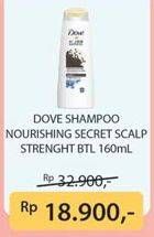 Promo Harga DOVE Shampoo Scalp Strenght 160 ml - Indomaret