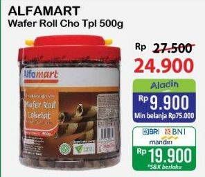 Promo Harga Alfamart Wafer Roll Cokelat 500 gr - Alfamart