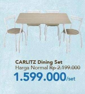 Promo Harga CARLITZ Dining Set  - Carrefour